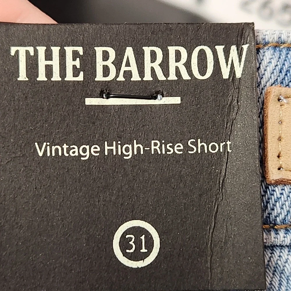 Blank‎ NYC The Barrow Vintage High-Rise Denim Shorts Size 31 Distressed Anthro